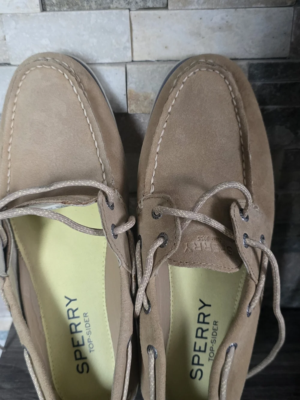 Sperry Men's Tan Suede Boat Shoes